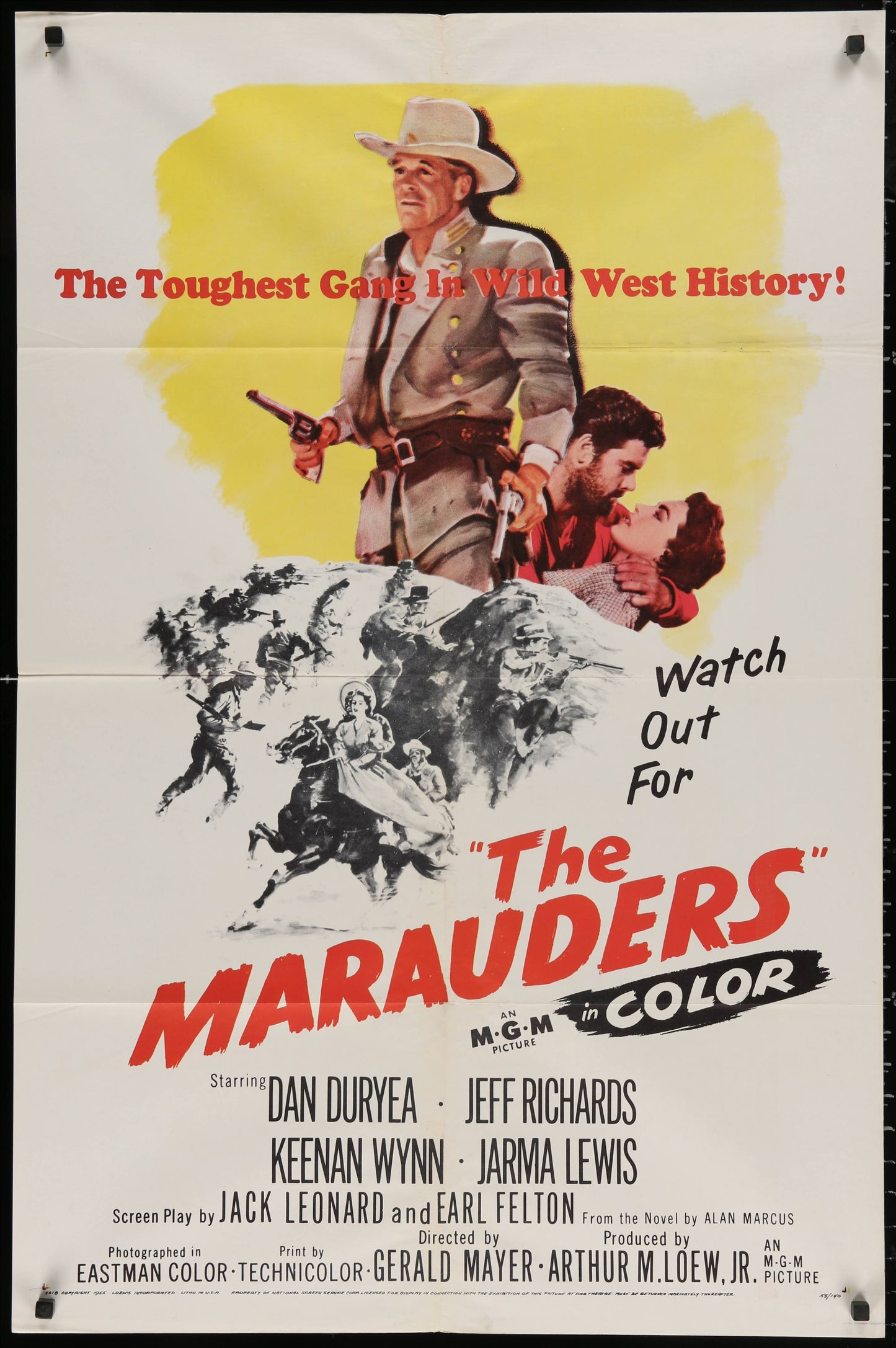 The Marauders US One Sheet (1955) - ORIGINAL RELEASE - posterpalace.com
