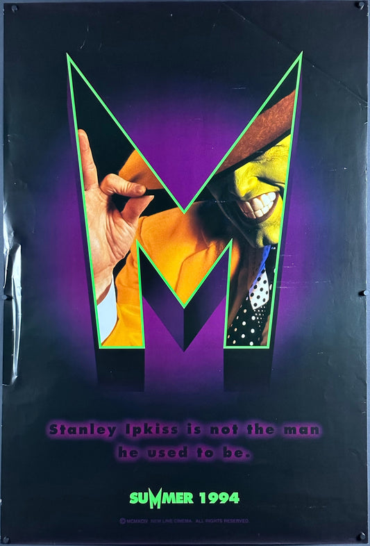 The Mask US One Sheet Teaser Style (1994) - ORIGINAL RELEASE - posterpalace.com