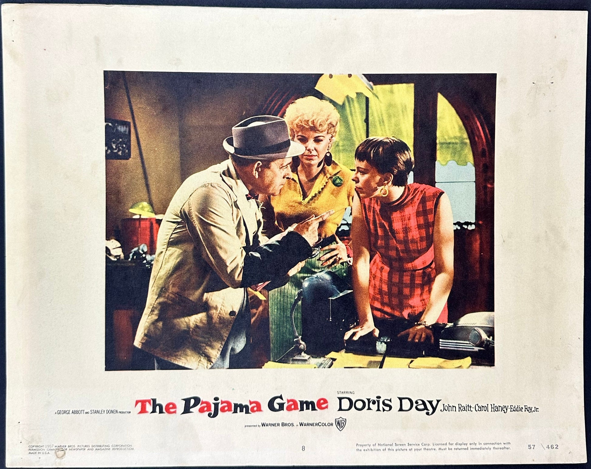 The Pajama Game US Complete Lobby Card Set (1957) - ORIGINAL RELEASE - posterpalace.com