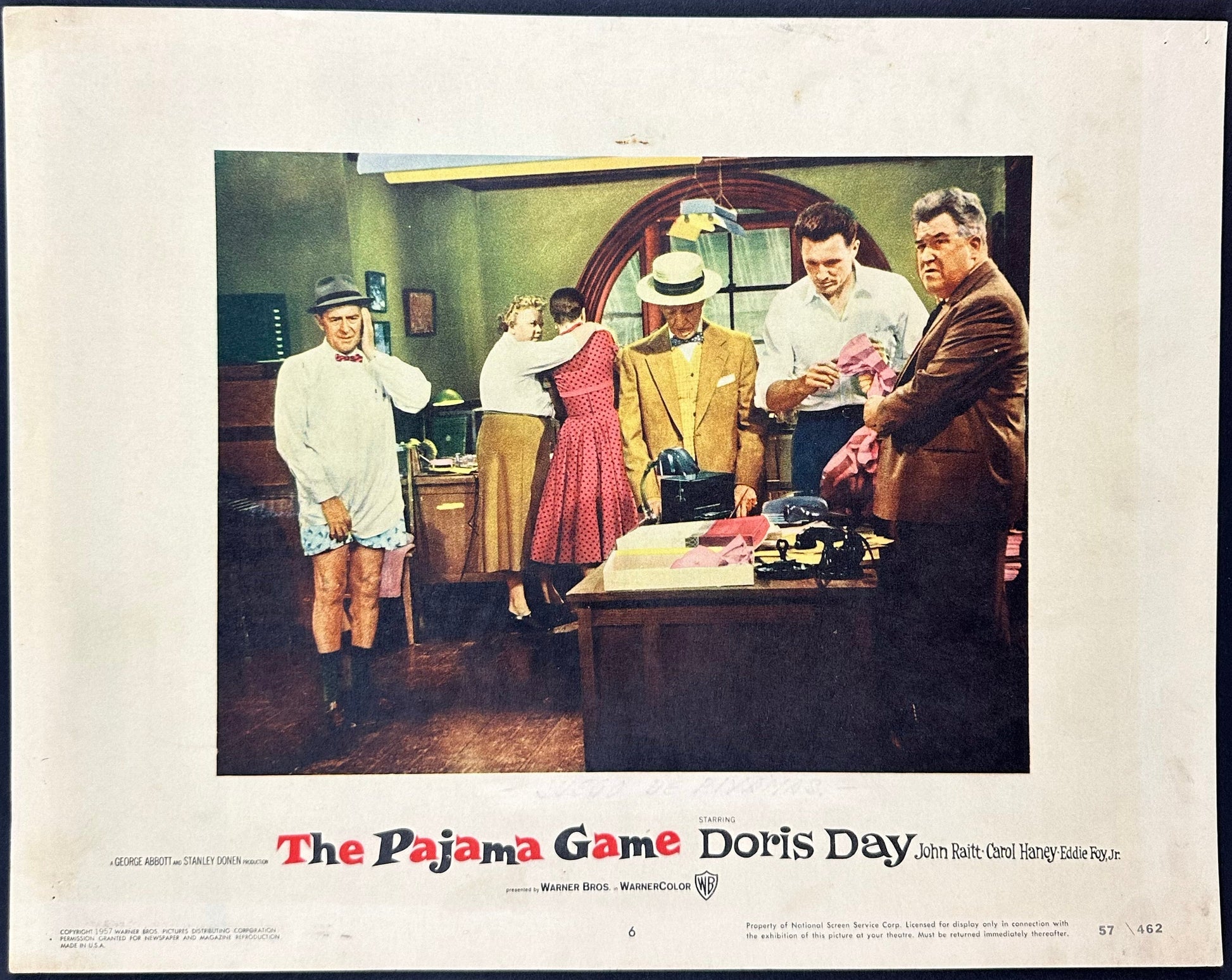 The Pajama Game US Complete Lobby Card Set (1957) - ORIGINAL RELEASE - posterpalace.com