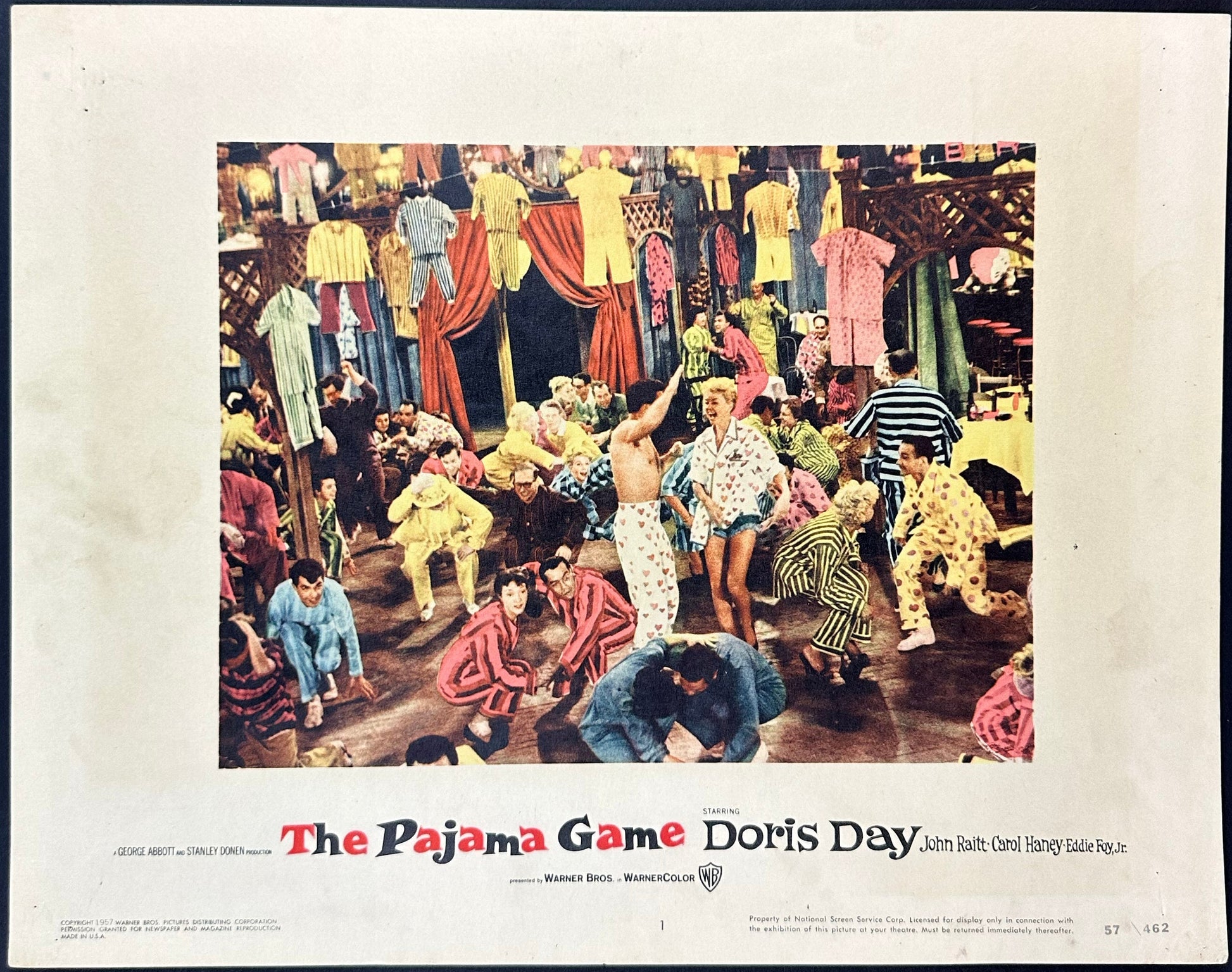 The Pajama Game US Complete Lobby Card Set (1957) - ORIGINAL RELEASE - posterpalace.com