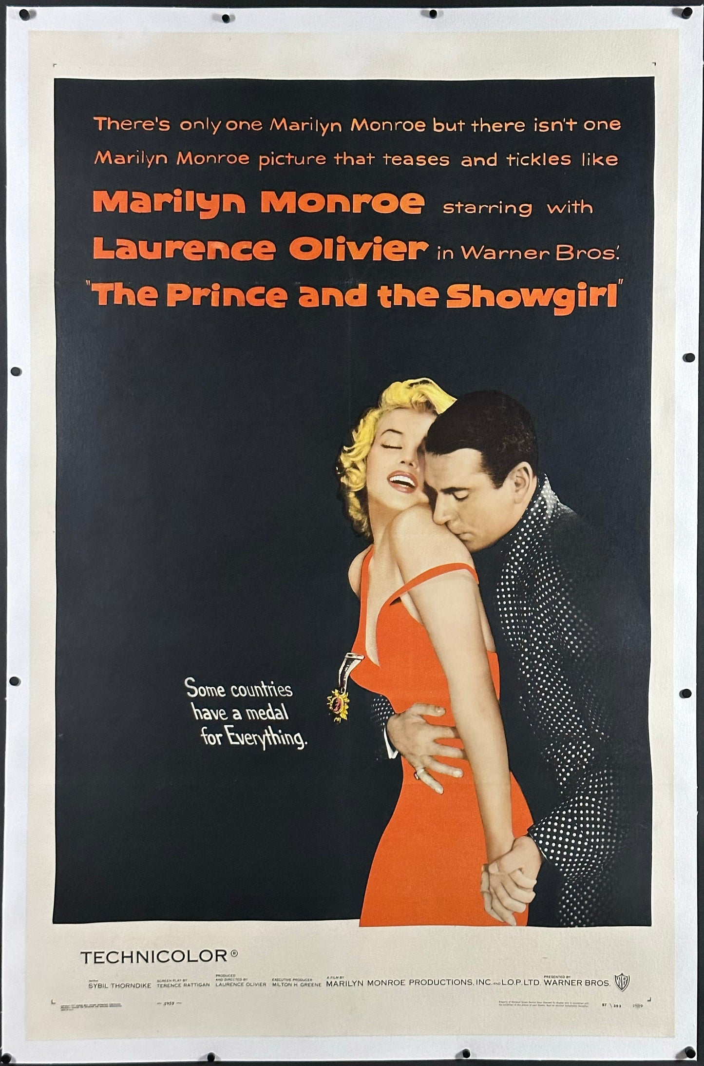 The Prince And The Showgirl US One Sheet (1957) - ORIGINAL RELEASE - posterpalace.com