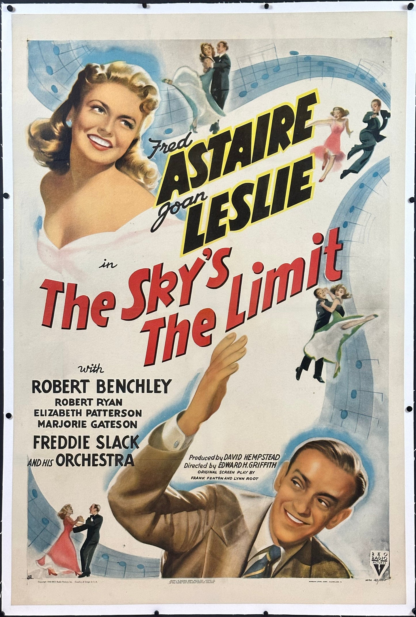 The Sky's The Limit US One Sheet (1943) - ORIGINAL RELEASE - posterpalace.com