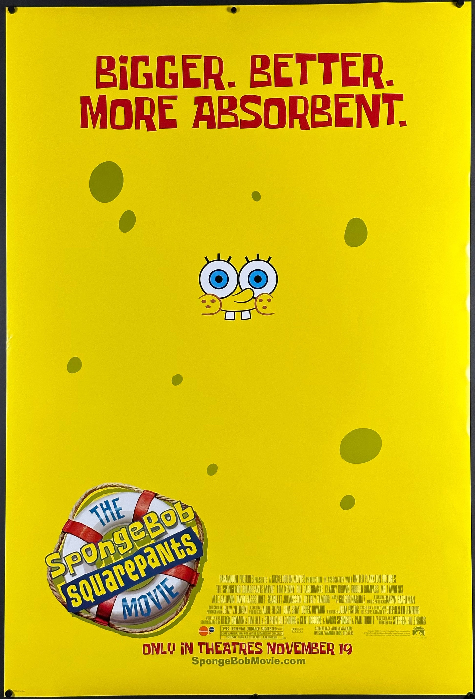 The SpongeBob SquarePants Movie US One Sheet Teaser Style (2004) - ORIGINAL RELEASE - posterpalace.com