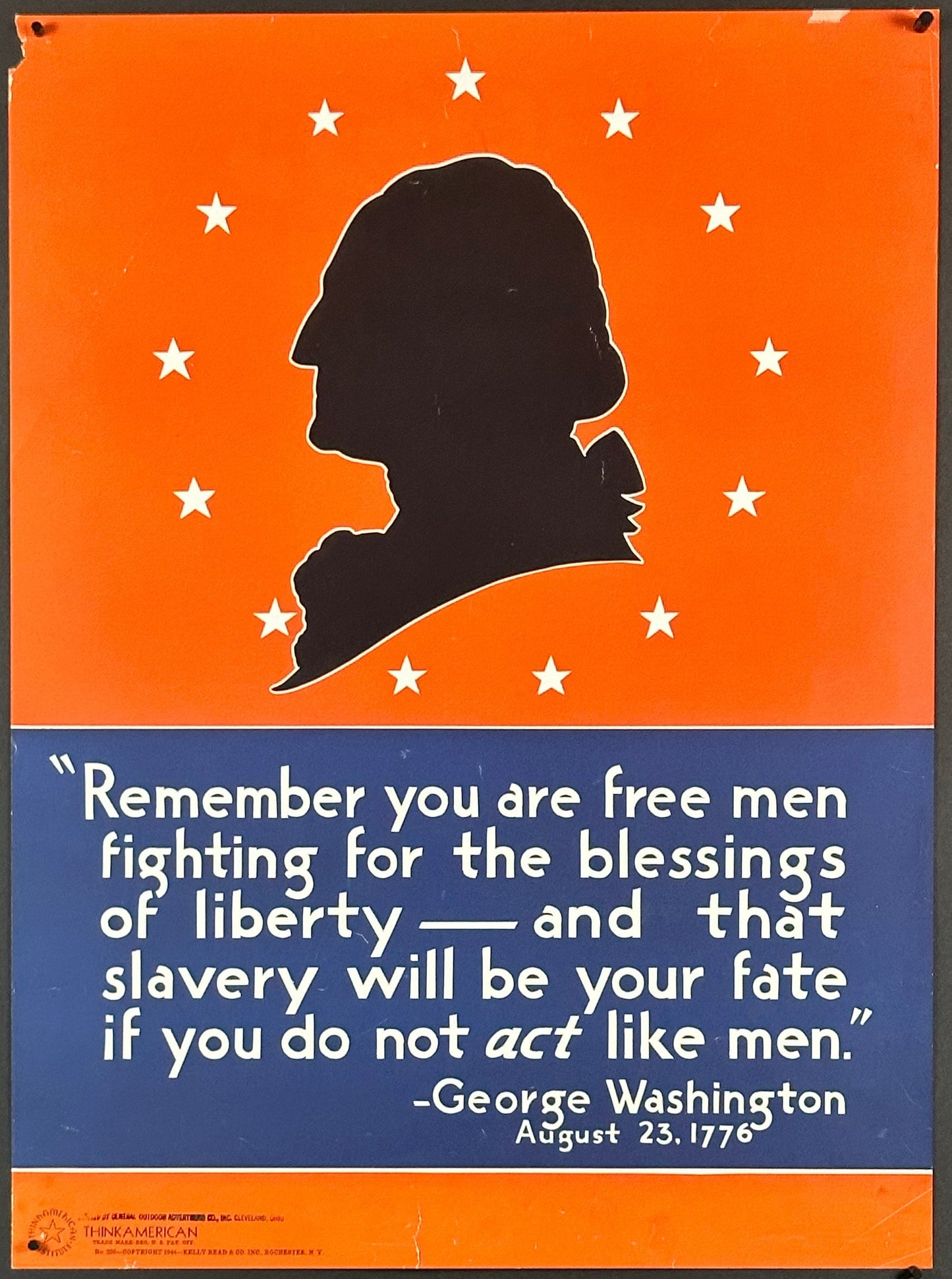 "Think American Institute No. 226" WWII Home Front Poster (1944) - posterpalace.com