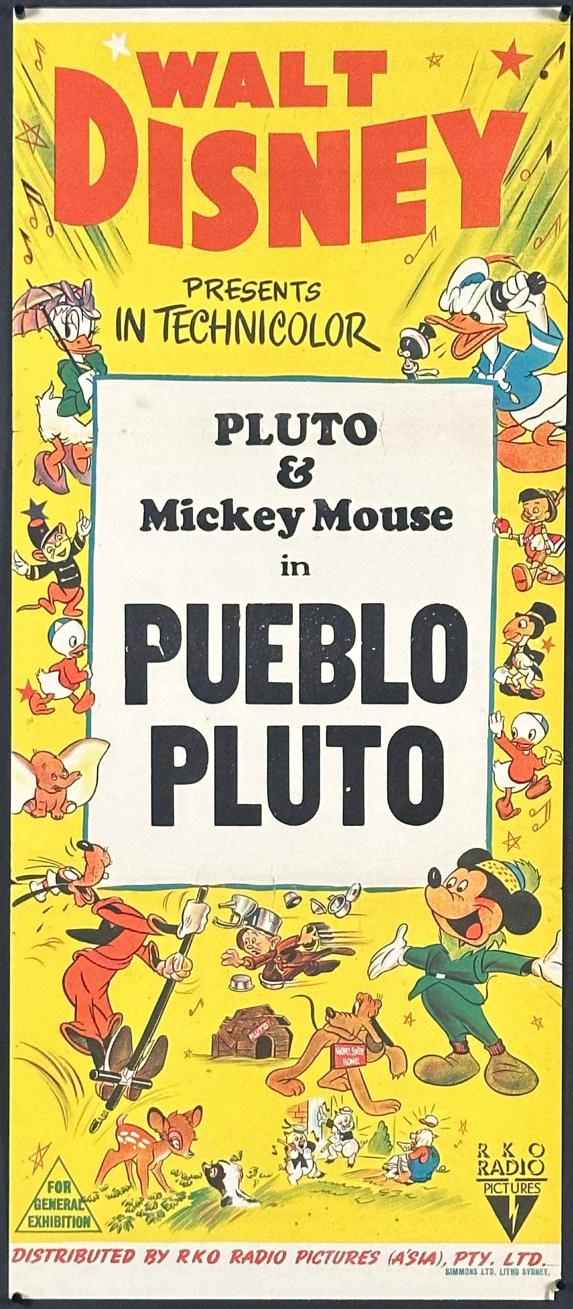 Walt Disney Stock Poster with Pueblo Pluto - posterpalace.com