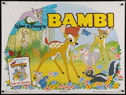 Walt Disney’s Bambi British Quad (R 1985) - posterpalace.com