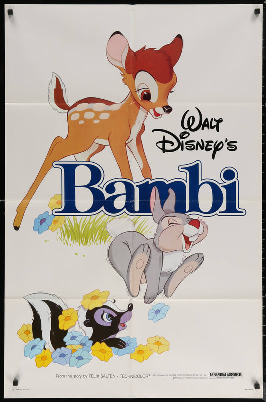 Walt Disney’s Bambi US One Sheet (R 1982) - posterpalace.com