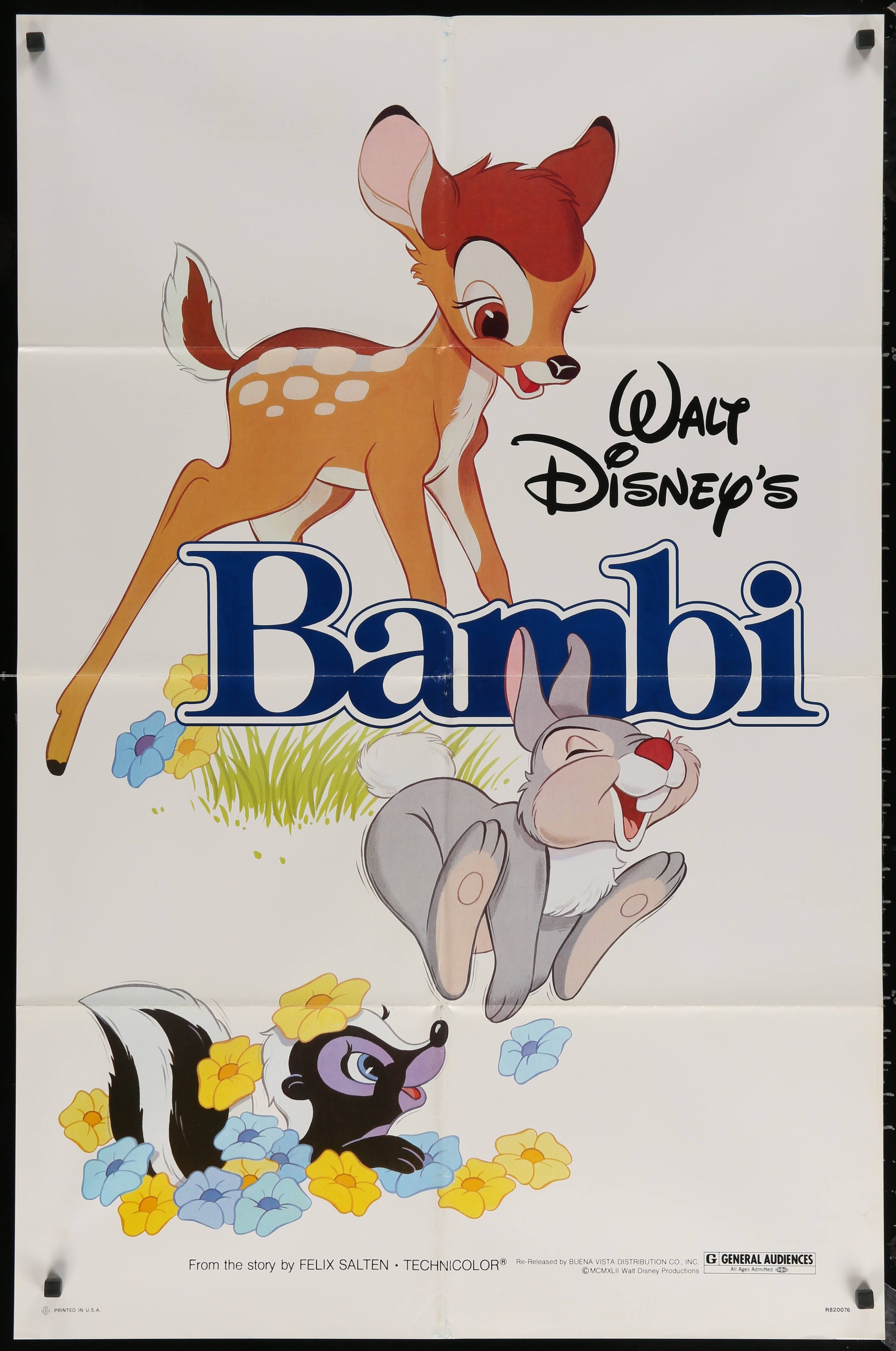 Walt Disney’s Bambi US One Sheet (R 1982) - posterpalace.com