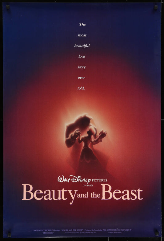 Walt Disney’s Beauty And The Beast US One Sheet Dancing Style (1991) - ORIGINAL RELEASE - posterpalace.com