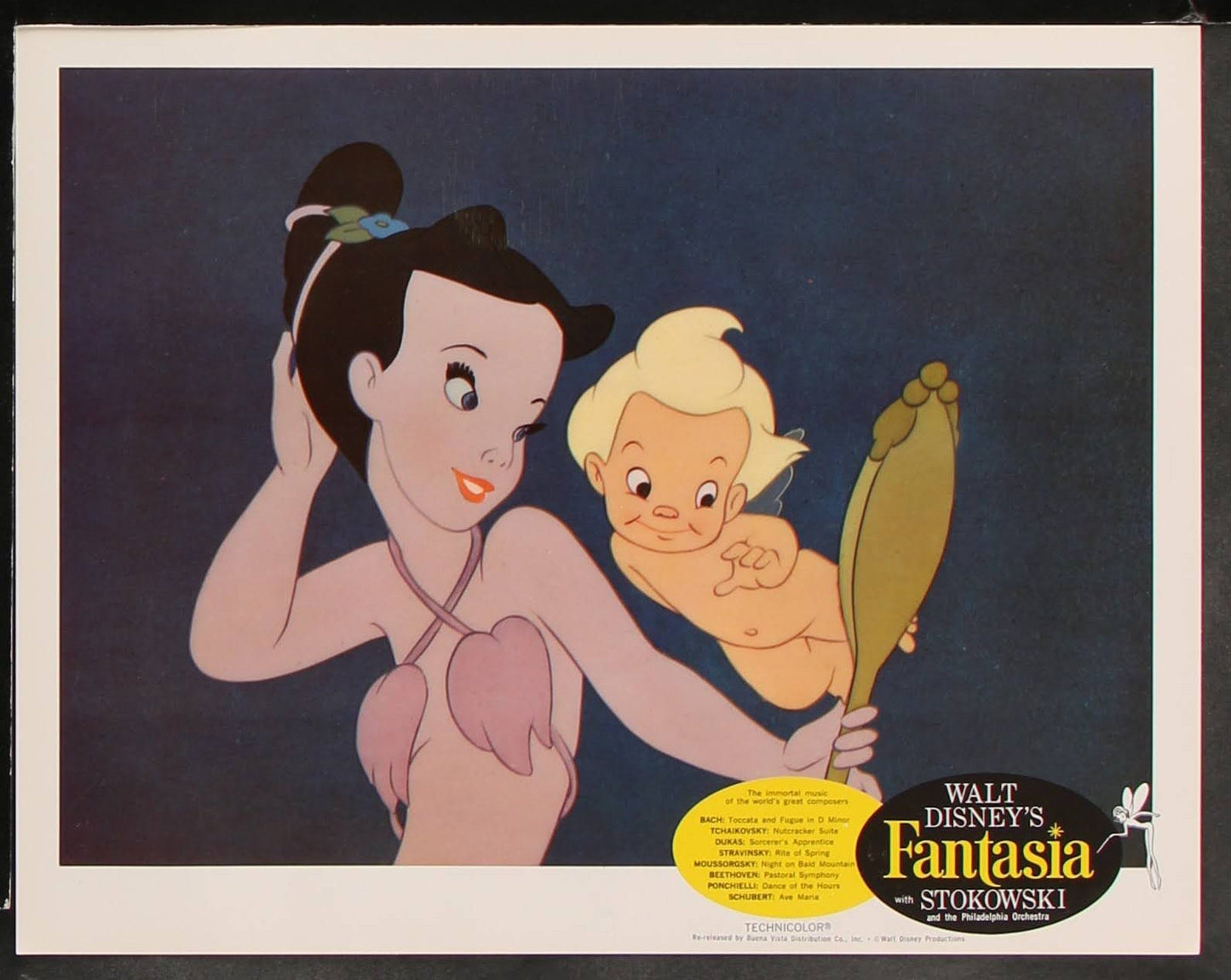 Walt Disney's Fantasia US Complete Lobby Card Set w/ Envelope (R 1963) - posterpalace.com