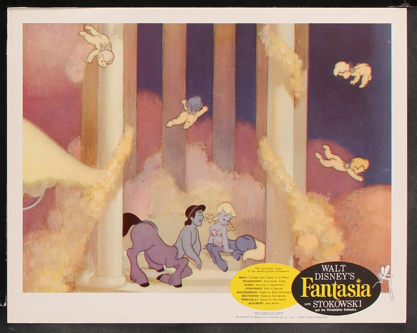 Walt Disney's Fantasia US Complete Lobby Card Set w/ Envelope (R 1963) - posterpalace.com