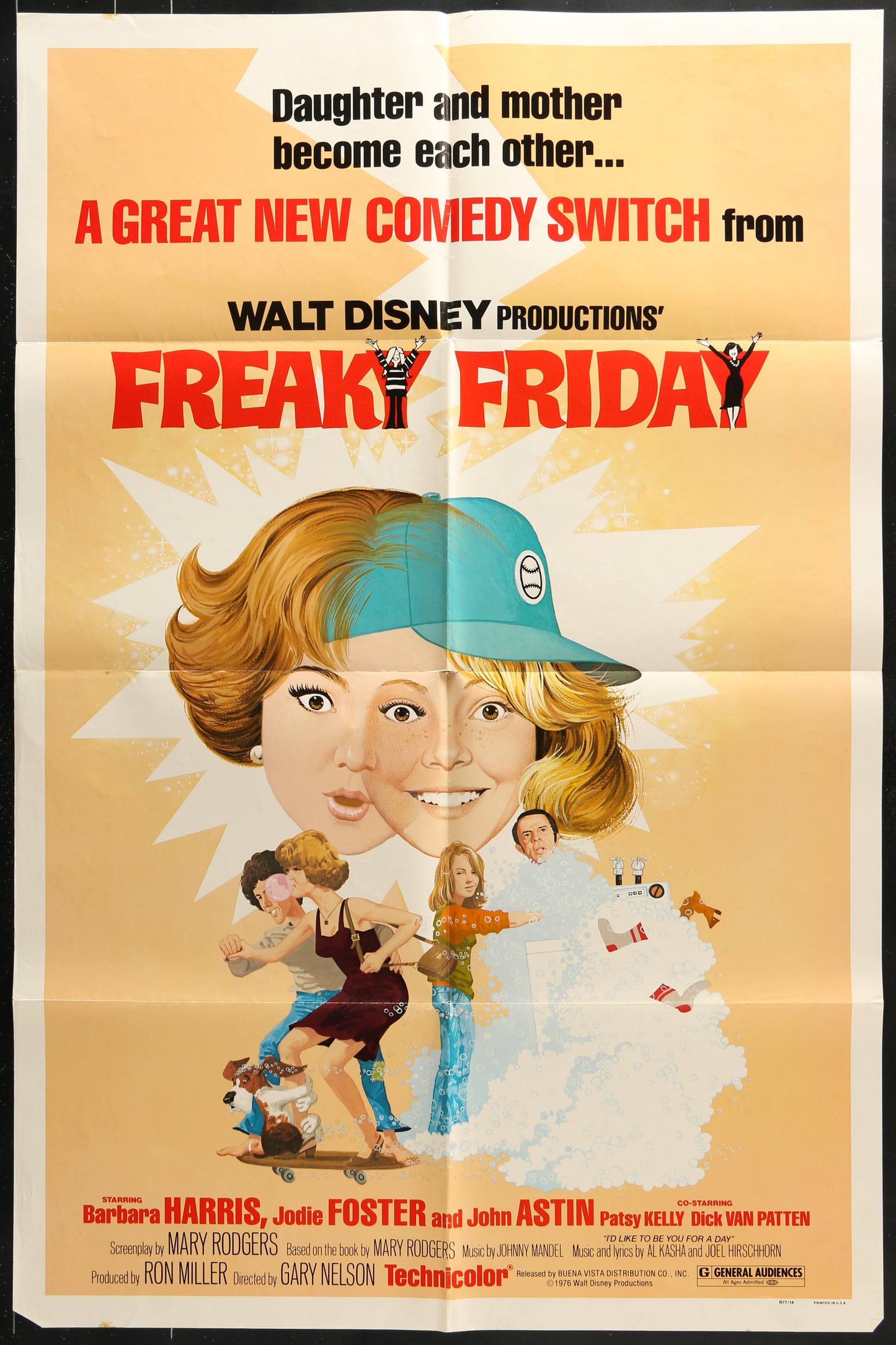 Walt Disney's Freaky Friday US One Sheet (R 1977) - posterpalace.com