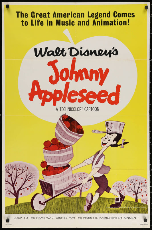 Walt Disney's Johnny Appleseed US One Sheet (R 1966) - posterpalace.com