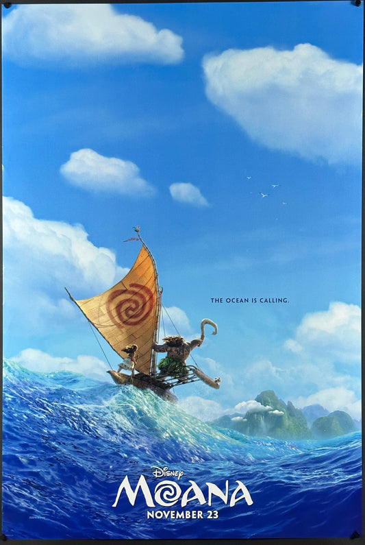 Walt Disney's Moana US Authentic Vintage One Sheet Teaser Style (2016) - ORIGINAL RELEASE - posterpalace.com