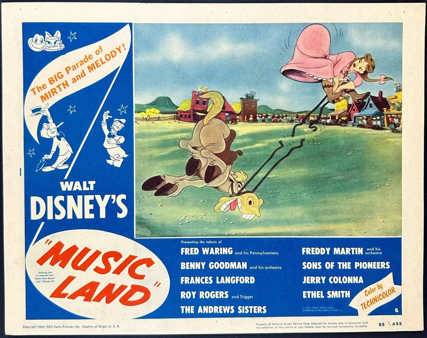 Walt Disney's Music Land US Complete Lobby Card Set (R 1955) - posterpalace.com