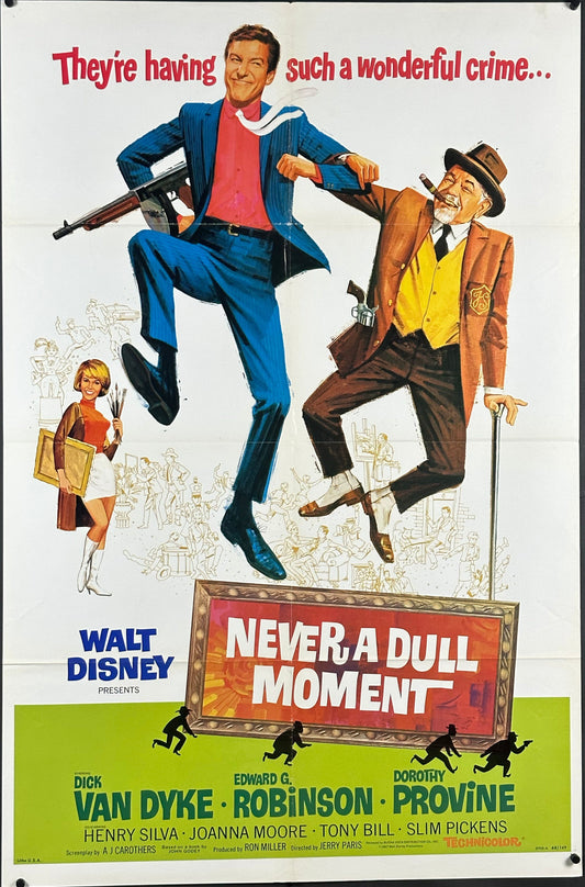 Walt Disney's Never A Dull Moment US One Sheet (1968) - ORIGINAL RELEASE - posterpalace.com
