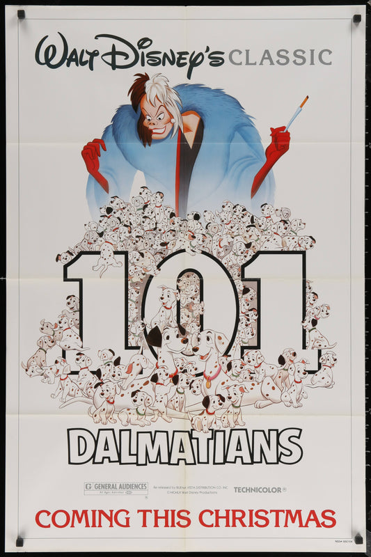 Walt Disney's One Hundred and One Dalmatians US One Sheet (R 1985) - posterpalace.com