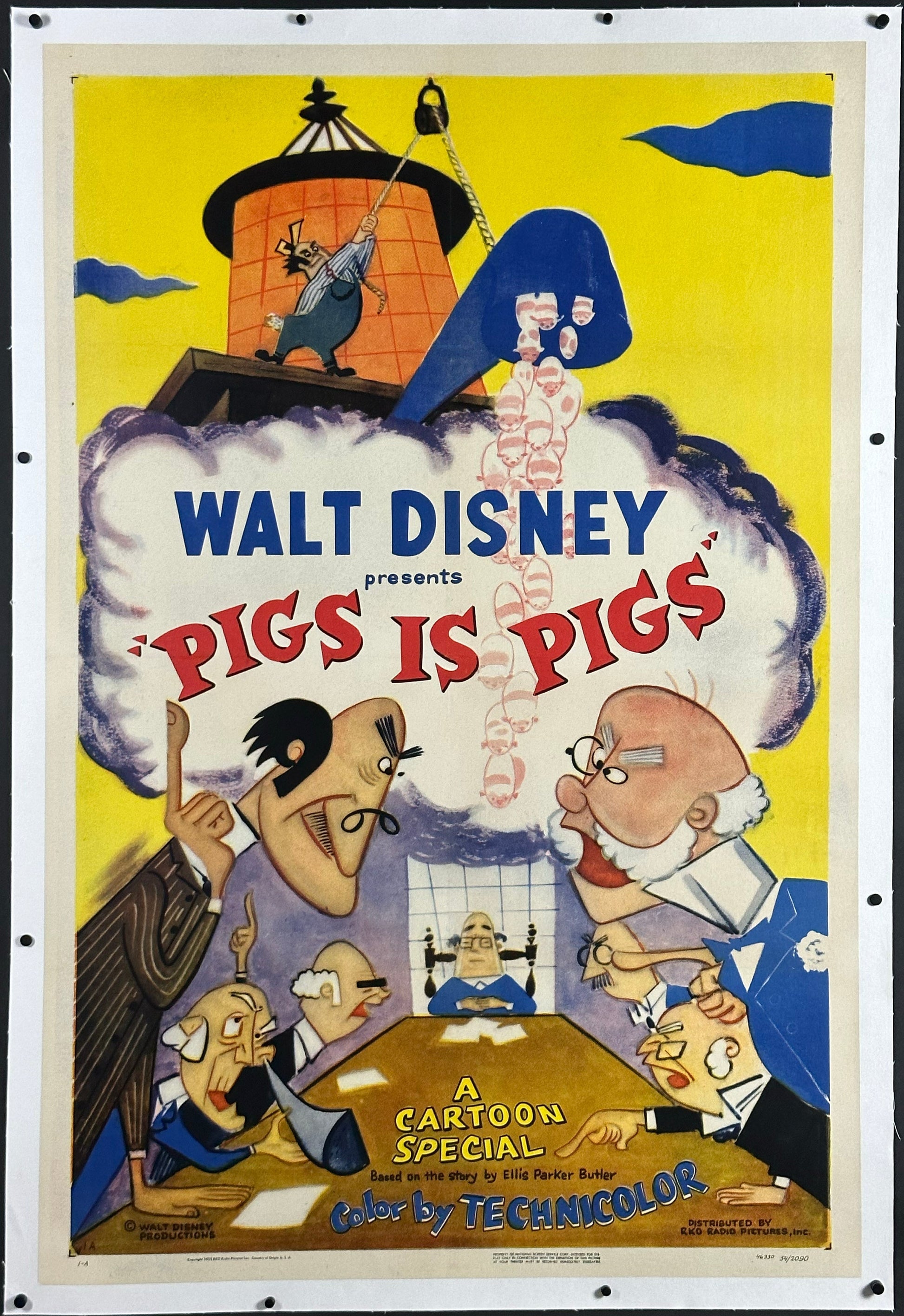 Walt Disney's Pigs Is Pigs US One Sheet Style A (1954) - ORIGINAL RELEASE - posterpalace.com