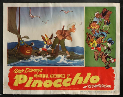 Walt Disney's Pinocchio US Complete Lobby Card Set (R 1945) - posterpalace.com