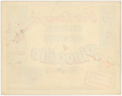 Walt Disney's Pinocchio US Title Lobby Card (R 1945) - posterpalace.com