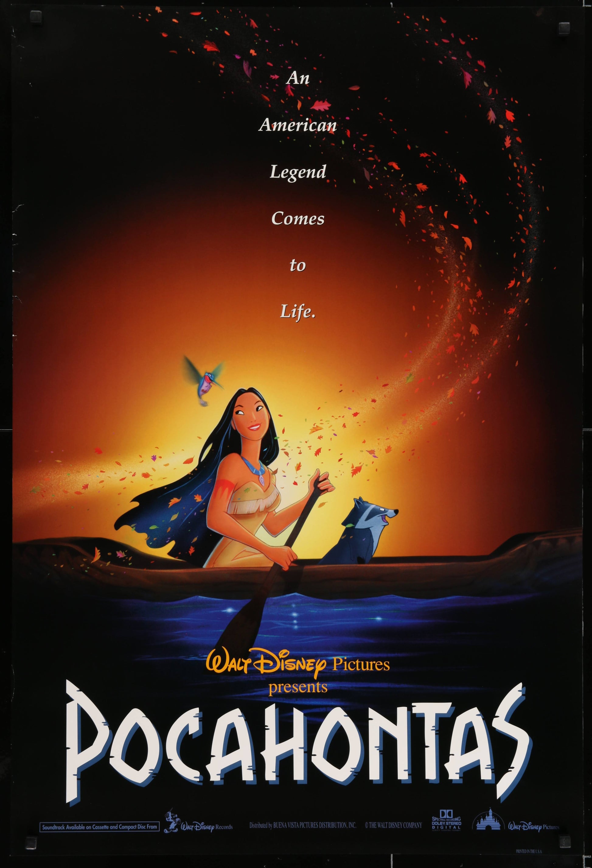 Walt Disney's Pocahontas US One Sheet (1995) - ORIGINAL RELEASE - posterpalace.com