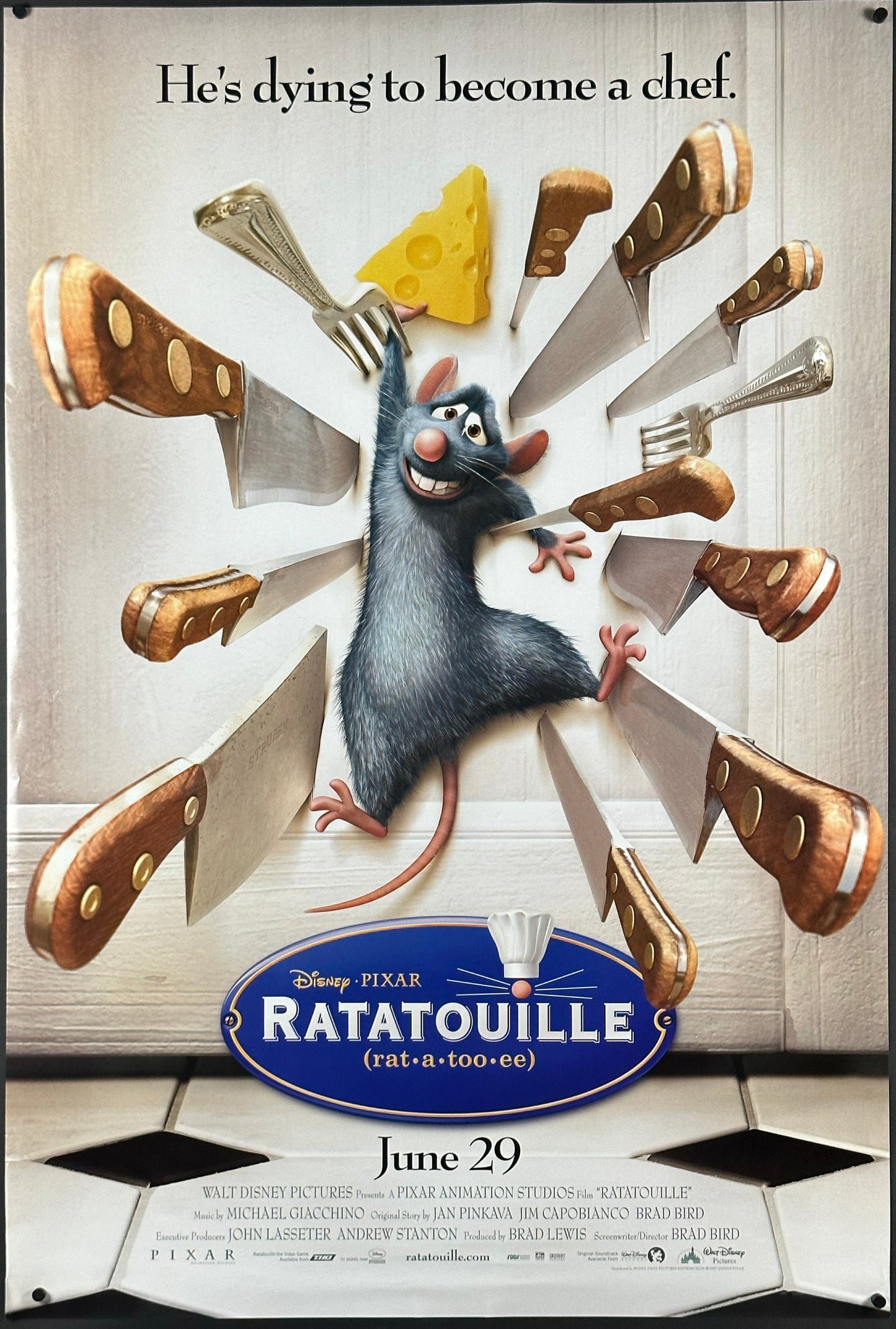 Walt Disney's Ratatouille US One Sheet (2007) - ORIGINAL RELEASE - posterpalace.com