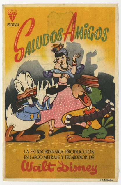 Walt Disney's Saludos Amigos Spanish Herald (R 1944) - posterpalace.com