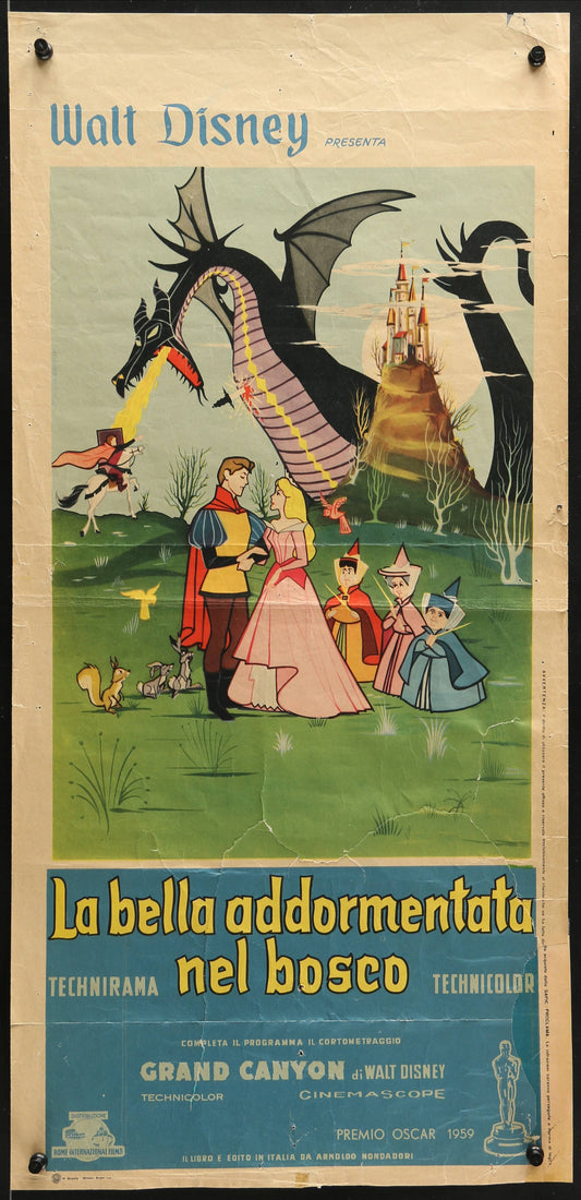 Walt Disney's Sleeping Beauty Italian Locandina Movie Poster (1959) - ORIGINAL RELEASE - posterpalace.com