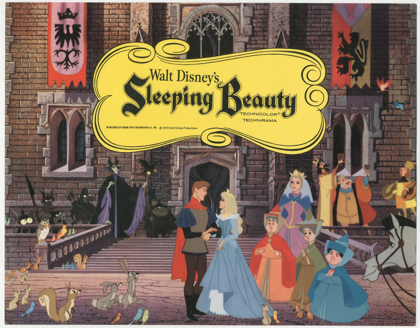 Walt Disney's Sleeping Beauty US Title Lobby Card (R 1970) - posterpalace.com