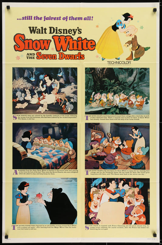 Walt Disney's Snow White And The Seven Dwarfs US One Sheet Style B (R 1967) - posterpalace.com