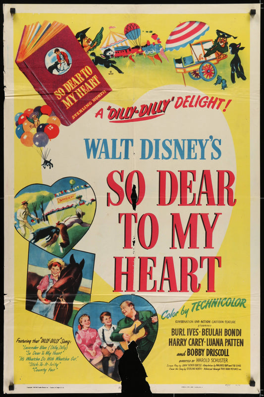 Walt Disney's So Dear To My Heart US One Sheet (1948) - ORIGINAL RELEASE - posterpalace.com