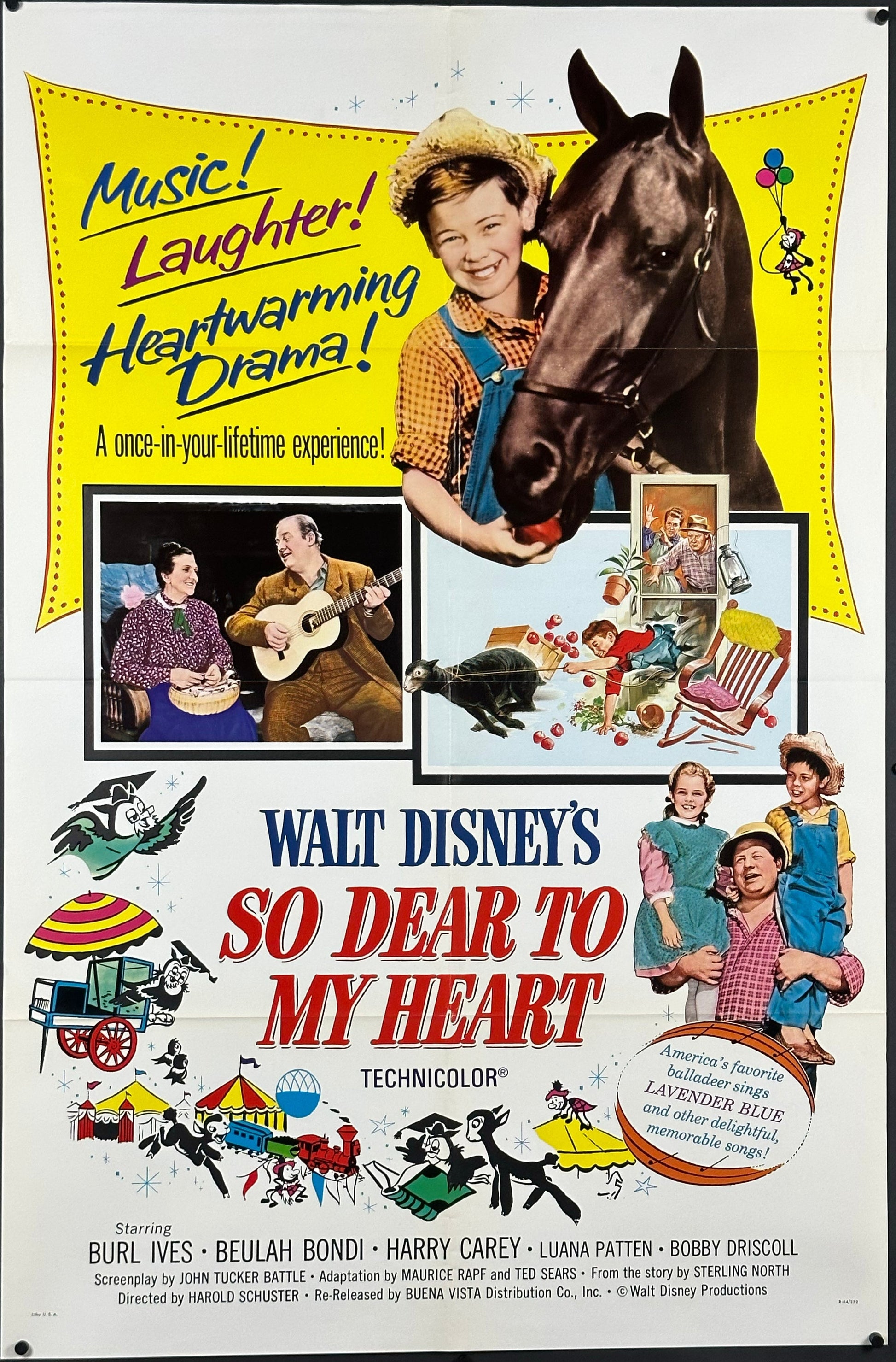 Walt Disney's So Dear To My Heart US One Sheet (R 1964) - posterpalace.com