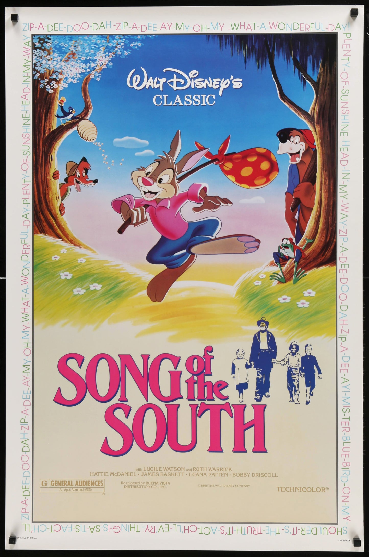 Walt Disney's Song Of The South US One Sheet (R 1986) - posterpalace.com