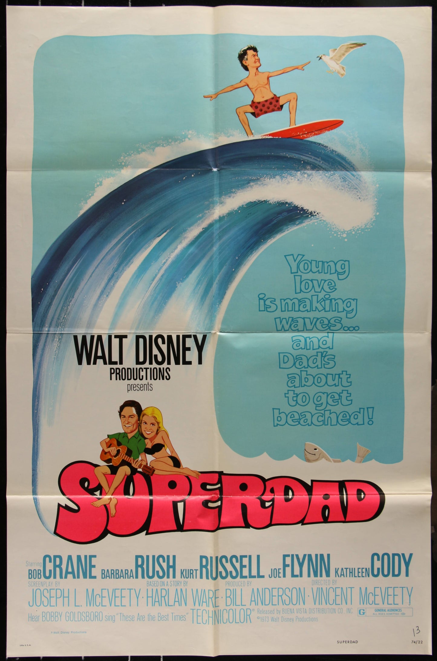 Walt Disney's Superdad US One Sheet (R 1974) - posterpalace.com