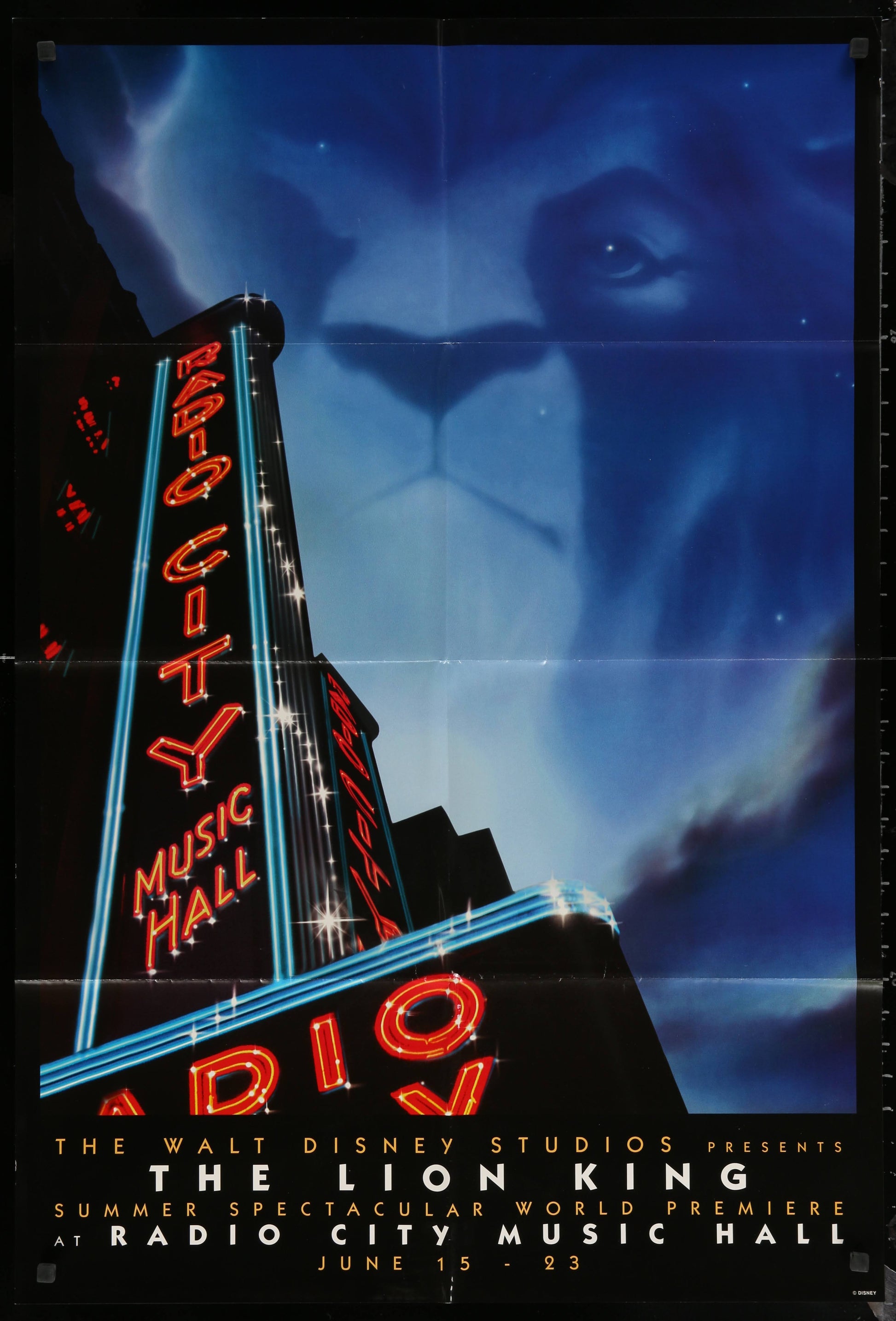 Walt Disney's The Lion King US One Sheet (1994) - ORIGINAL RELEASE - posterpalace.com