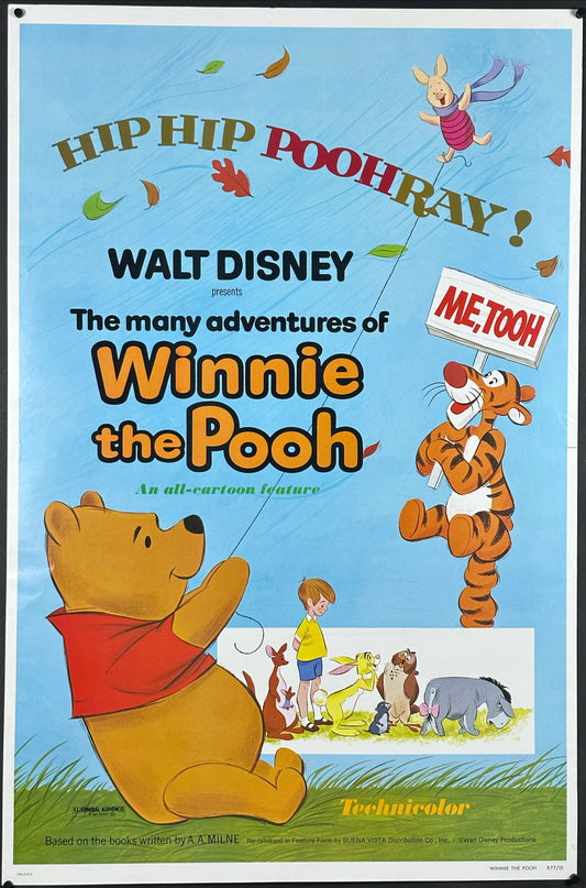 Walt Disney's The Many Adventures Of Winnie-The-Pooh US One Sheet (1977) - ORIGINAL RELEASE - posterpalace.com