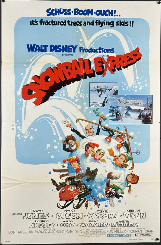 Walt Disney's The Snowball Express US One Sheet (1972) - ORIGINAL RELEASE - posterpalace.com