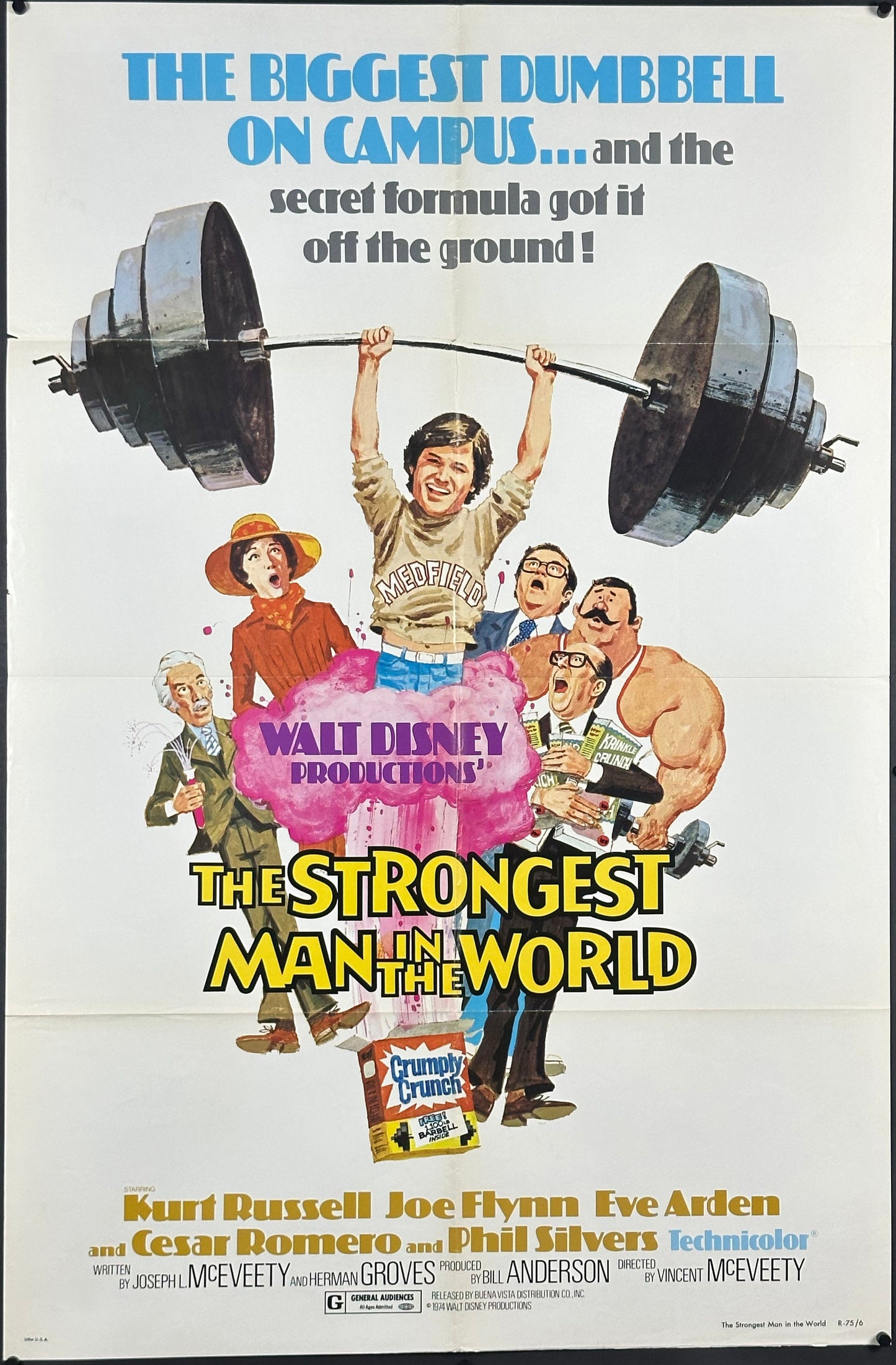 Walt Disney's The Strongest Man In The World US One Sheet (1975) - ORIGINAL RELEASE - posterpalace.com