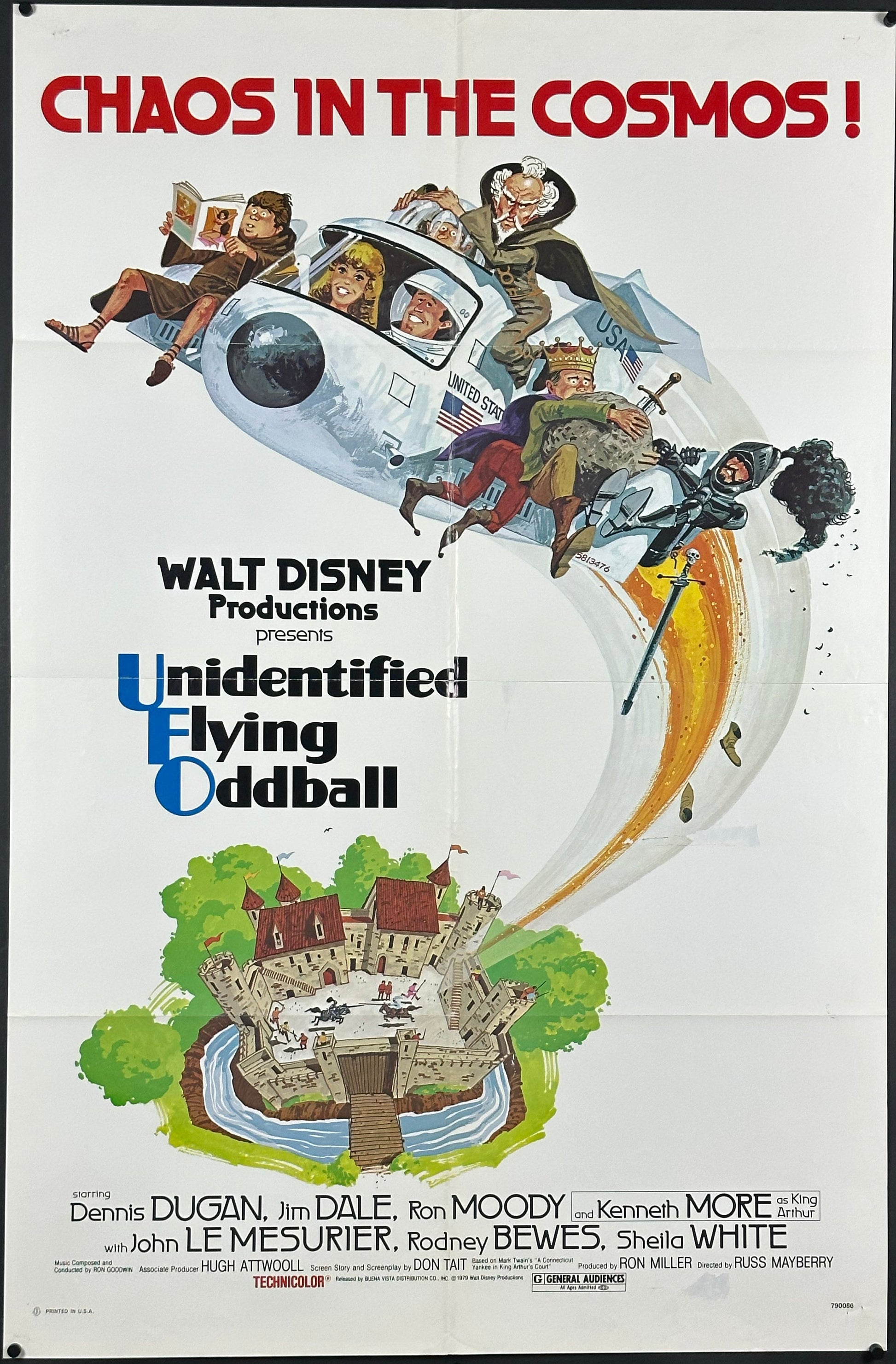 Walt Disney's Unidentified Flying Oddball US One Sheet (1979) - ORIGINAL RELEASE - posterpalace.com