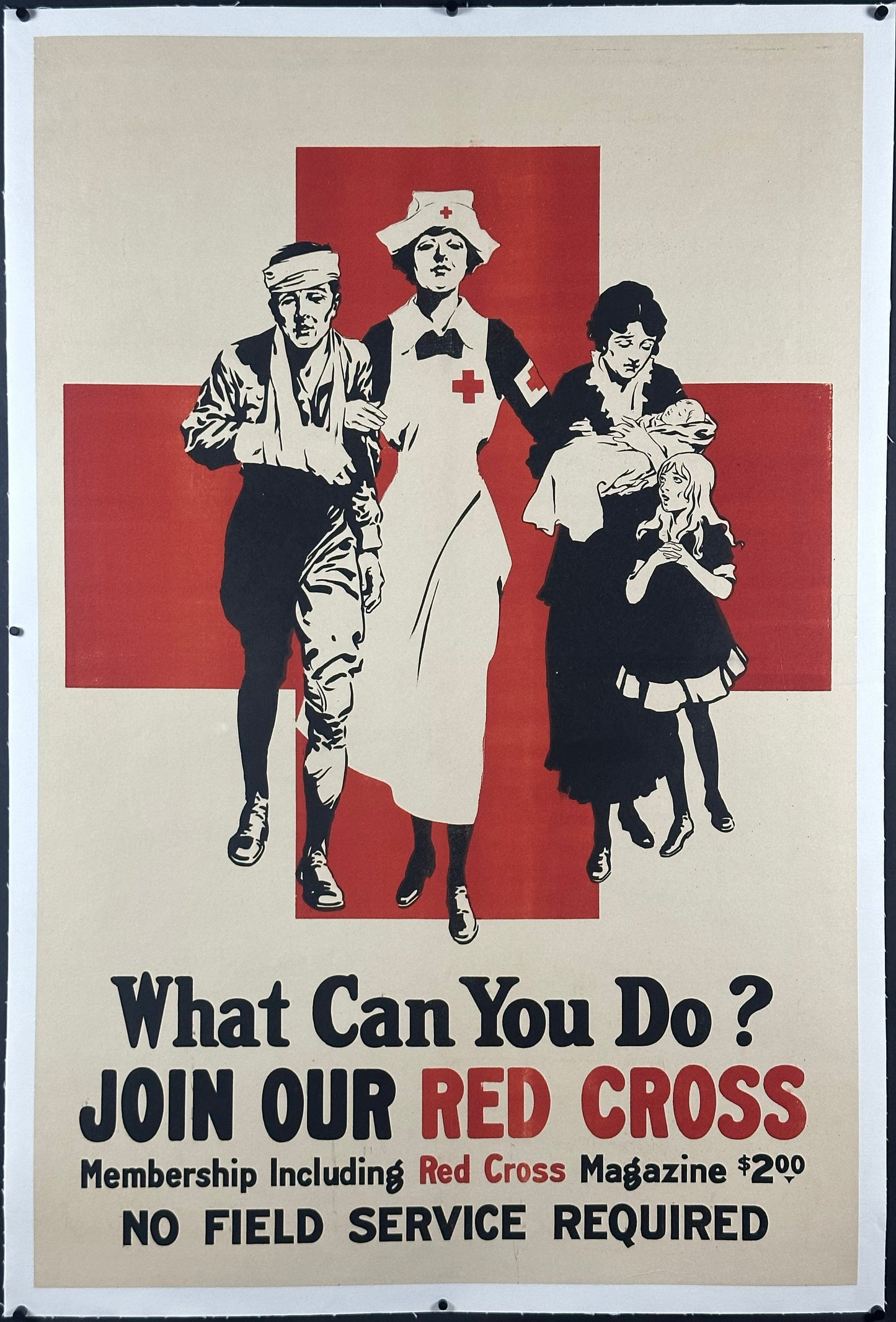 "What Can You Do?" Red Cross WWI Home Front Poster (c. 1919) - posterpalace.com