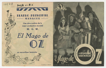 Wizard Of Oz Spanish Four Page Herald (R 1945) - posterpalace.com